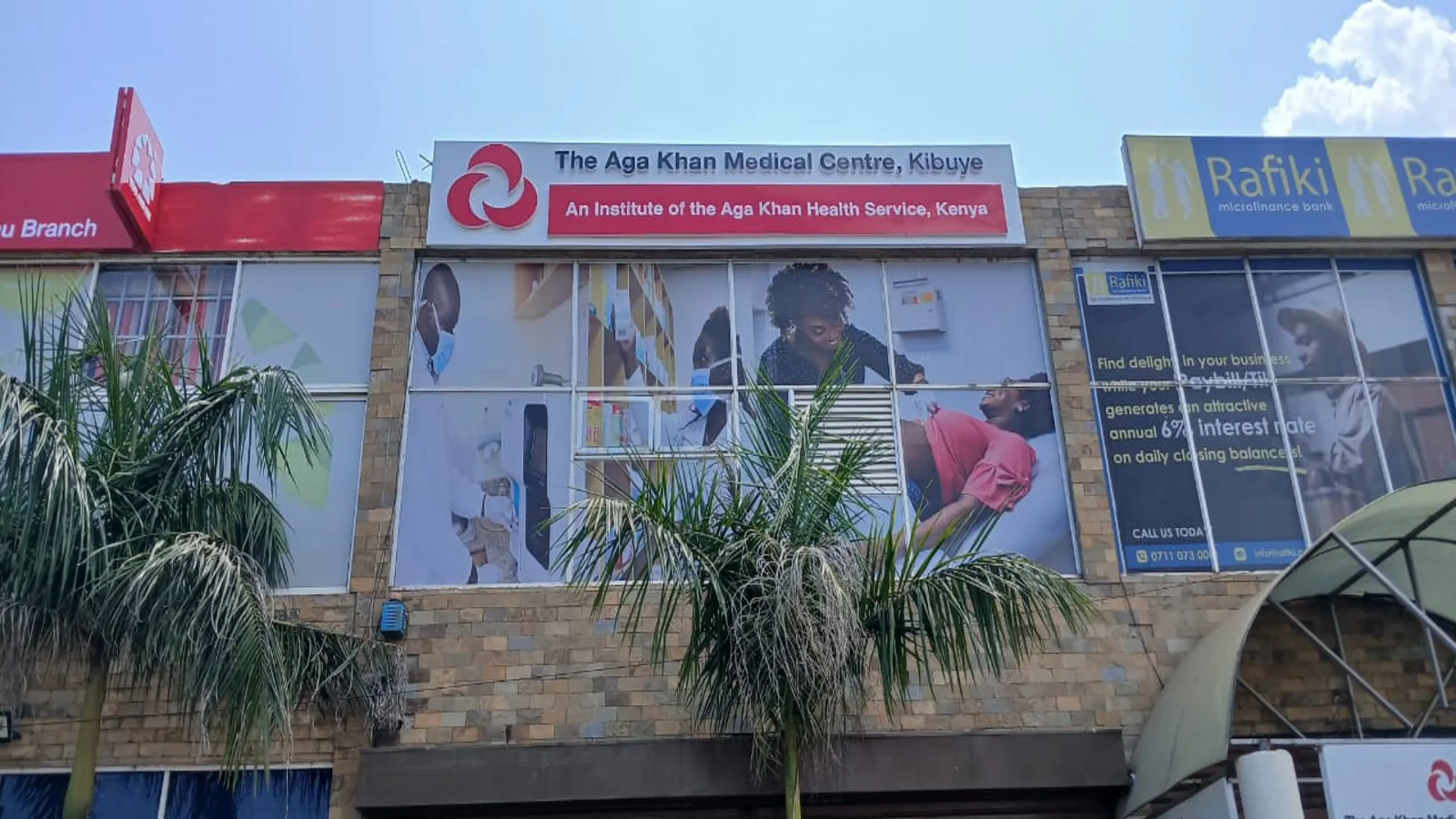 Outdoor commercial signage installation in Kenya by Permvard Signs
