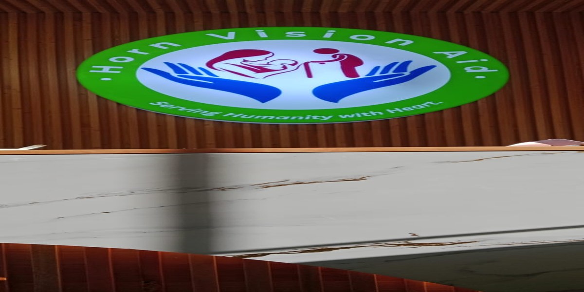 After installation of acrylic reception signage with clean professional finish in Kenya