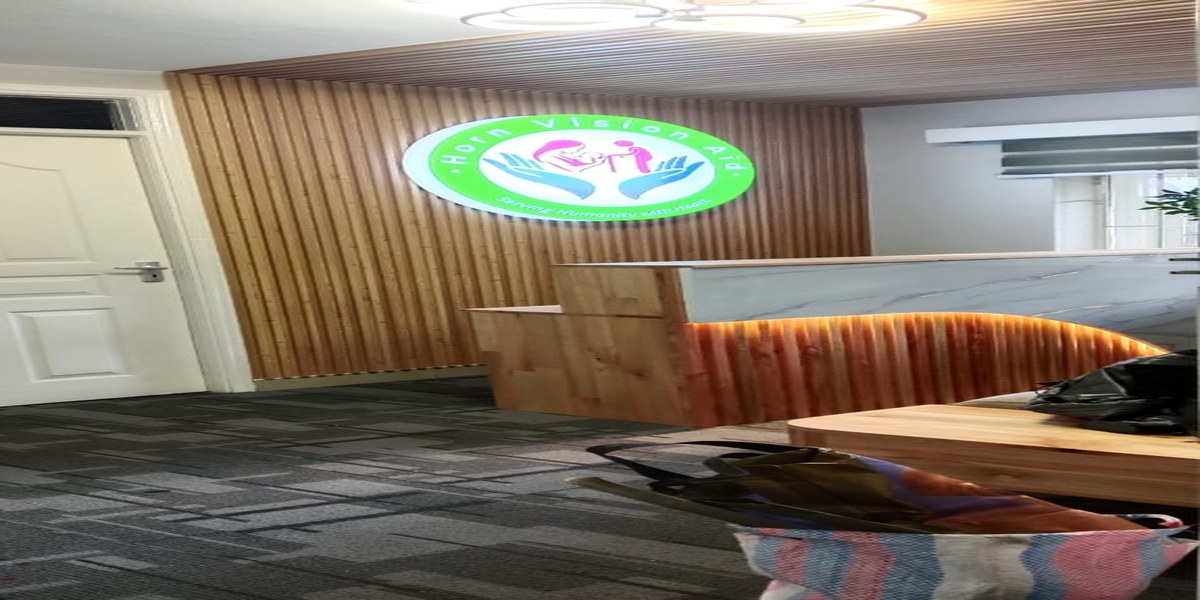 Before installation of acrylic reception signage branding project in Kenya